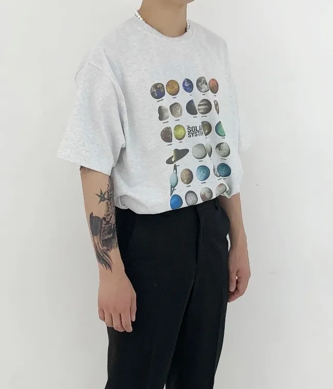 RASHOMONG  |Unisex Street Style Collaboration Plain Cotton Short Sleeves