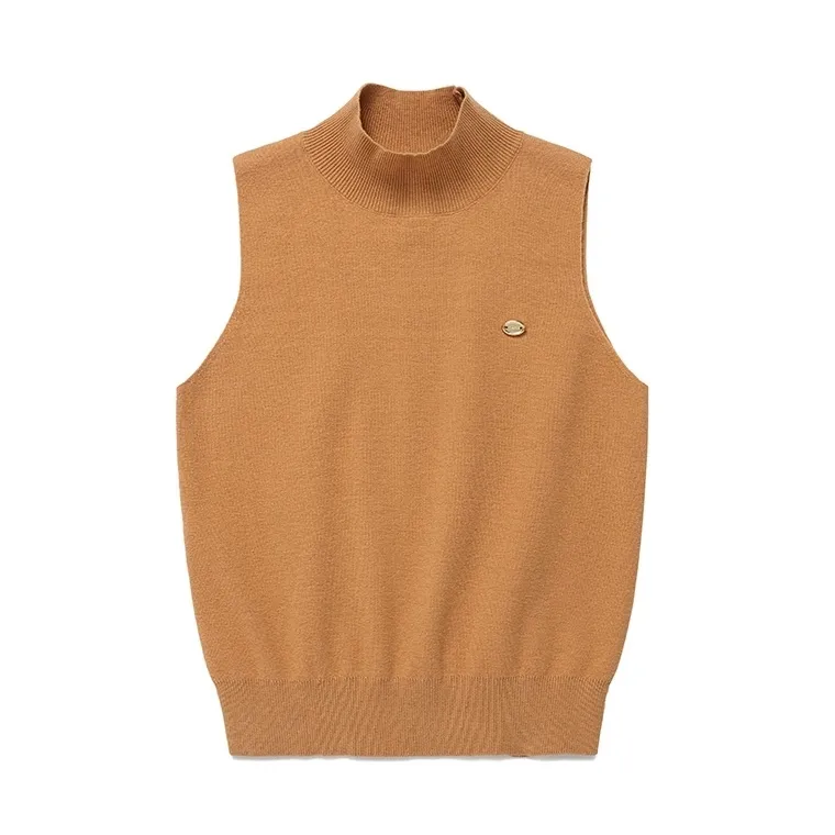 rolarola  |Casual Style Wool Nylon Sleeveless Street Style Plain Cotton