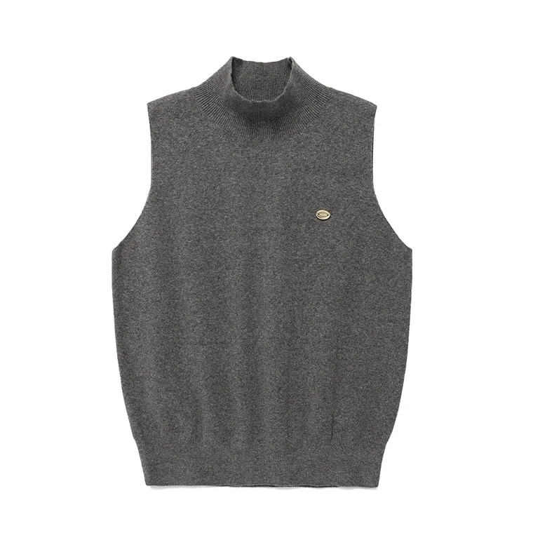 rolarola  |Casual Style Wool Nylon Sleeveless Street Style Plain Cotton