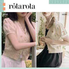 rolarola  |Flower Patterns Casual Style Street Style Plain Cotton