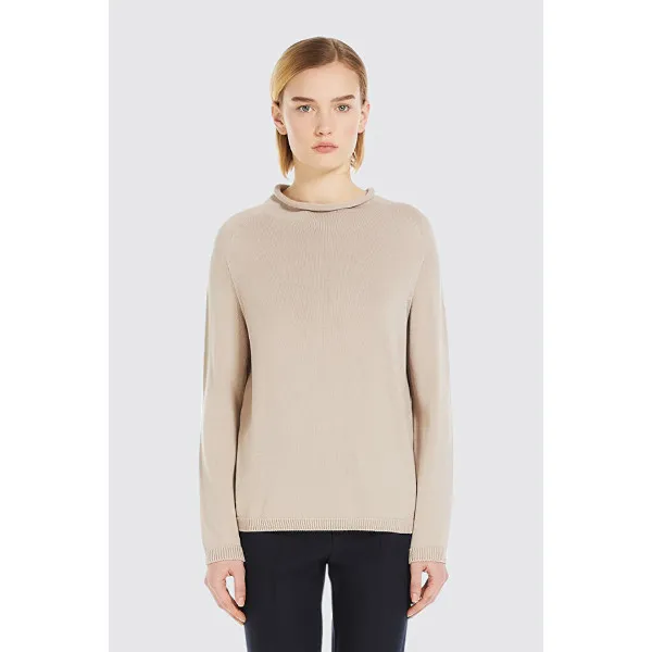 S Max Mara  |Casual Style Long Sleeves Plain Cotton Party Style