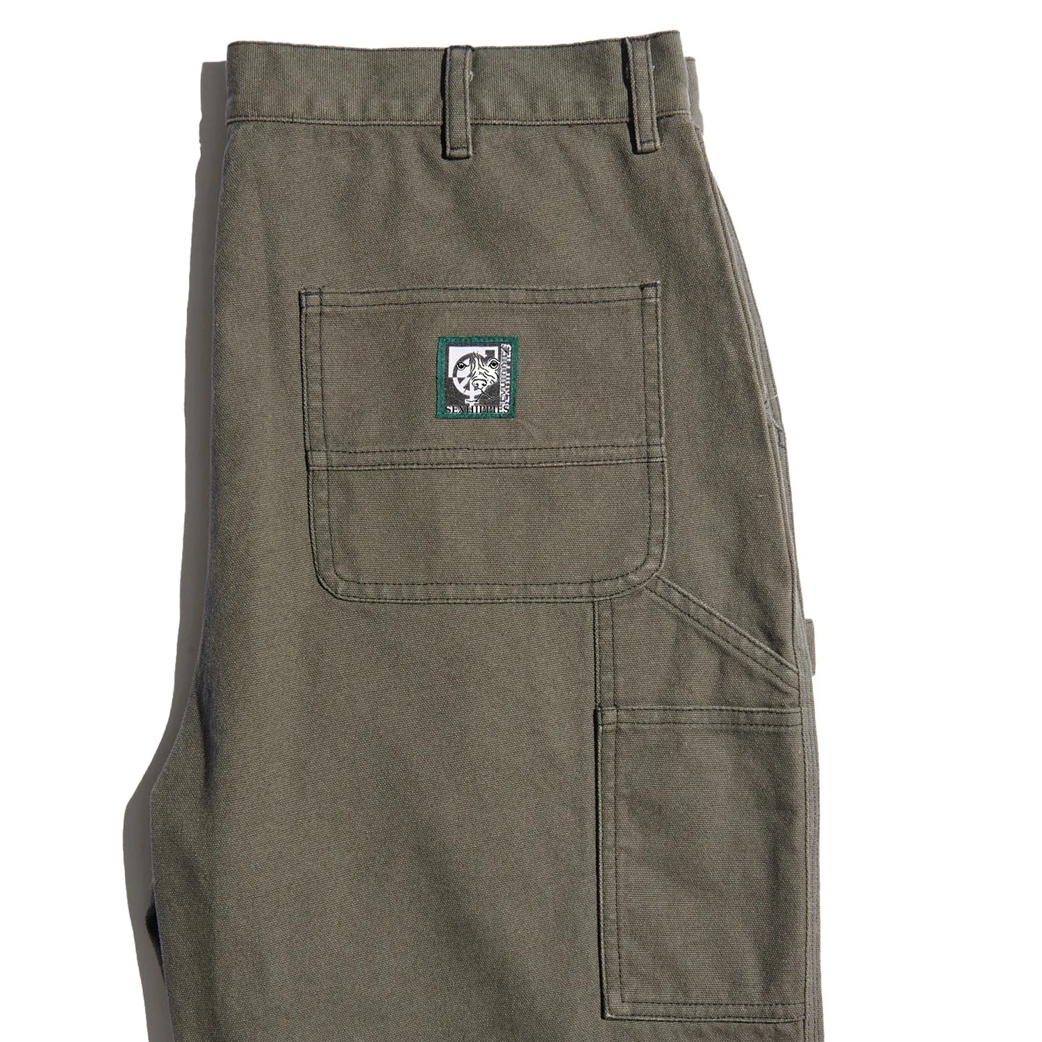 SexHippies Canvas Carpenter Pant Moss/Black