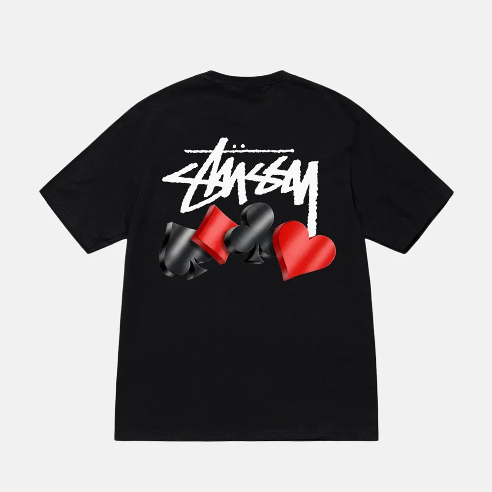 STUSSY  |Unisex Street Style Collaboration Logo Skater Style T-Shirts