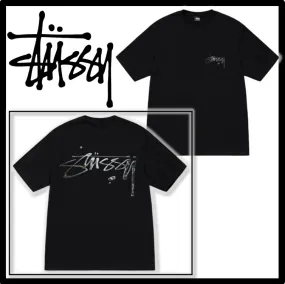 STUSSY  |Unisex Street Style Logo Skater Style T-Shirts