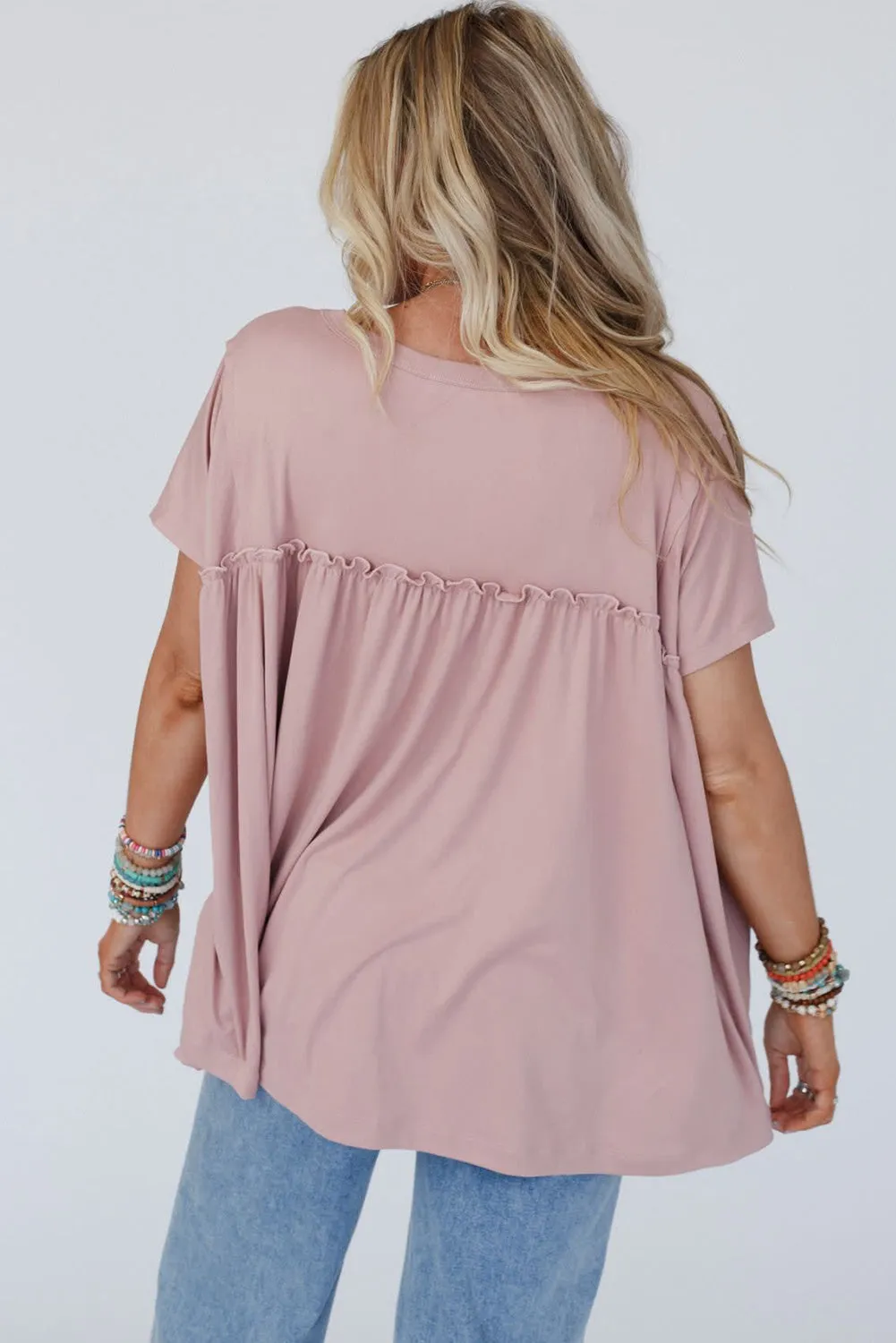 Sweet Pink Babydoll Top