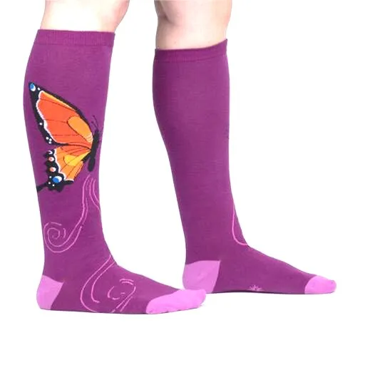 The Monarch Butterfly Stretch-It Knee High Socks