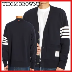 THOM BROWNE  |Street Style Plain Cotton Designers Cardigans