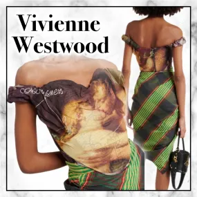 Vivienne Westwood  |Tartan Casual Style Sleeveless Party Style Elegant Style