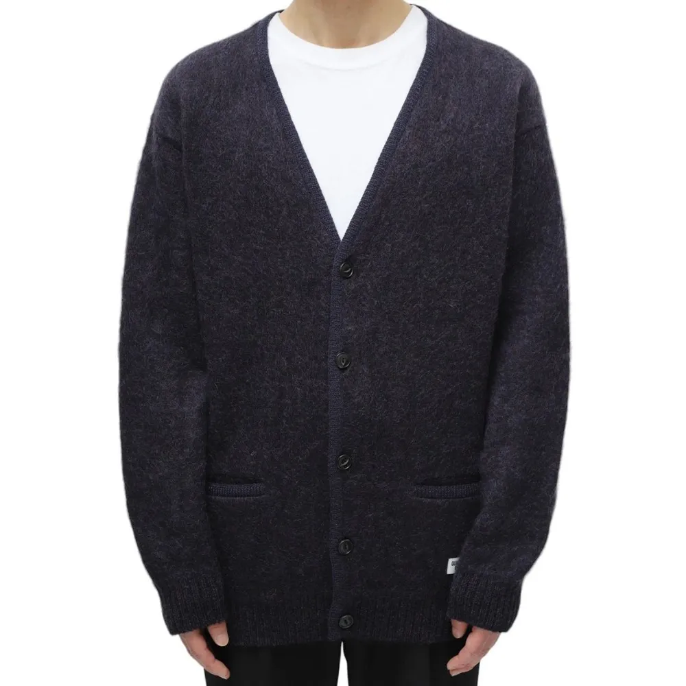 WACKO MARIA  |Wool Blended Fabrics Street Style Plain Logo Cardigans