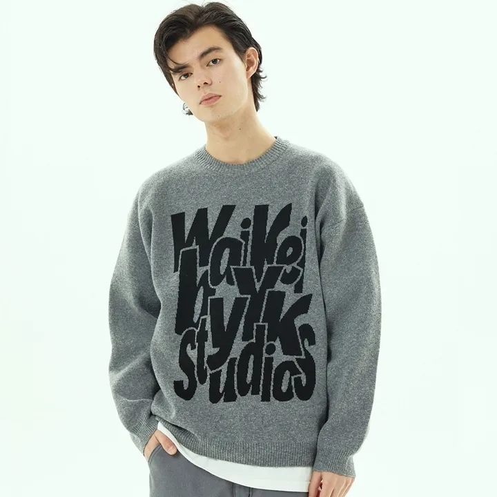 Wai Kei  |Crew Neck Casual Style Unisex Nylon Blended Fabrics