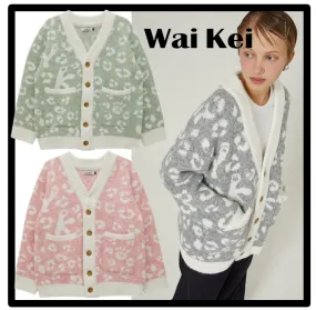 Wai Kei  |Unisex Street Style Logo Cardigans