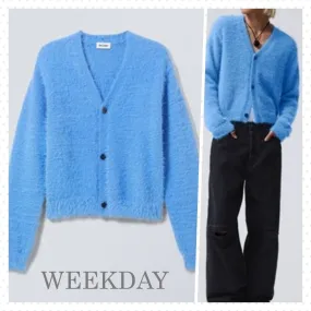 Weekday  |Unisex Street Style Oversized Cardigans