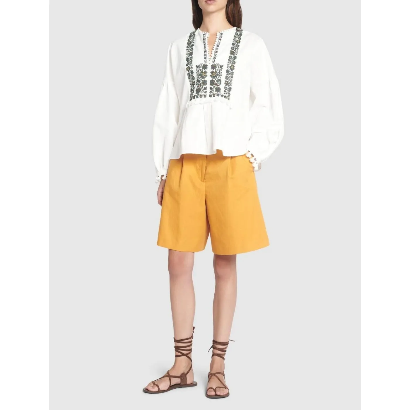 Weekend Max Mara  |Casual Style Linen Long Sleeves Plain Cotton