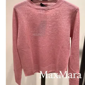 Weekend Max Mara  |Crew Neck Casual Style Linen Long Sleeves Plain Medium