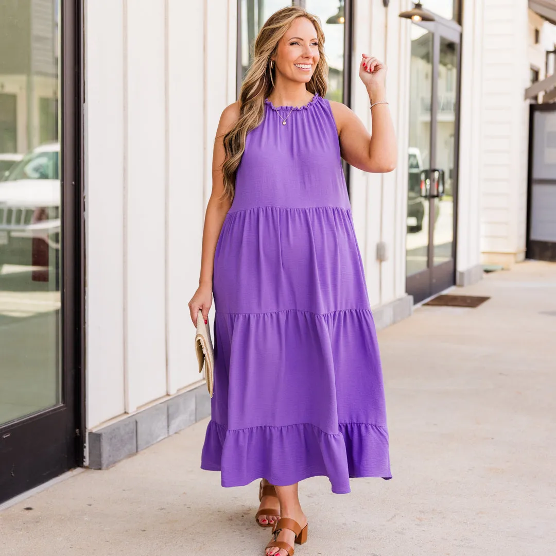 Weekend Wardrobe Maxi Dress, Purple