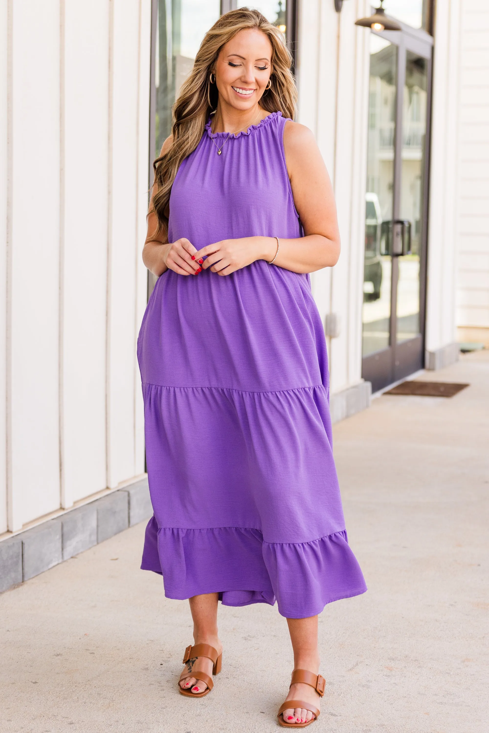 Weekend Wardrobe Maxi Dress, Purple