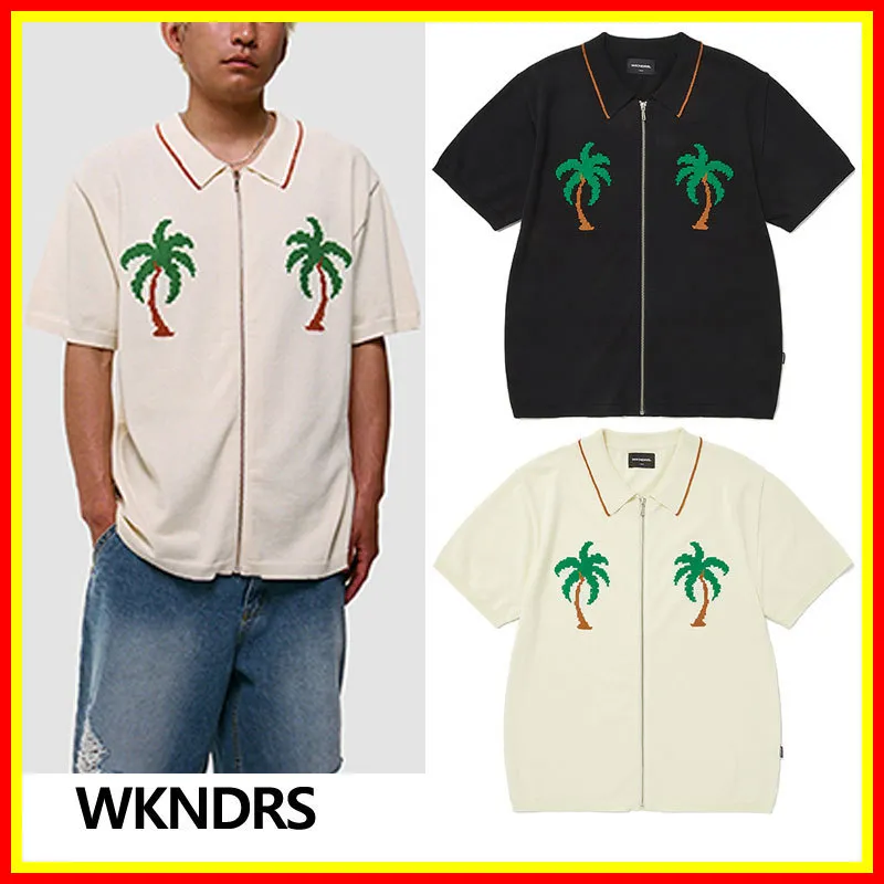 WKNDRS  |Street Style Cotton Logo Cardigans