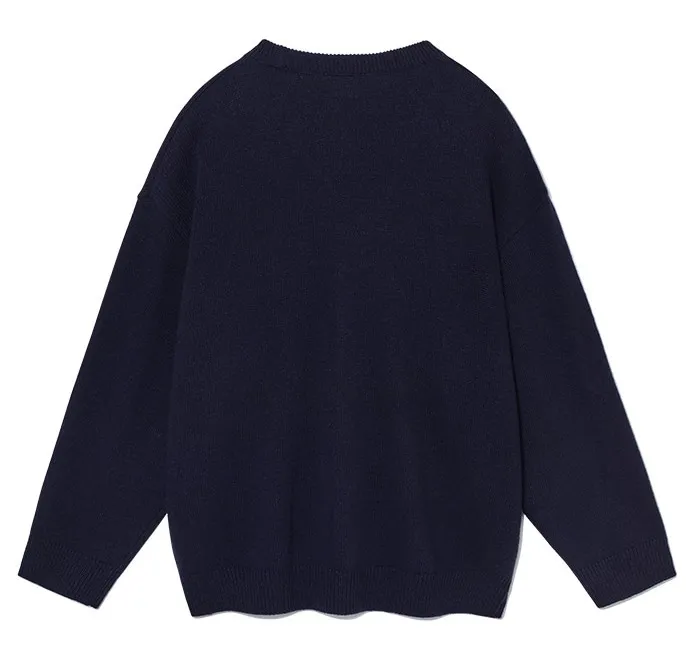 WOOALONG  |Casual Style Unisex Wool Nylon Street Style Long Sleeves