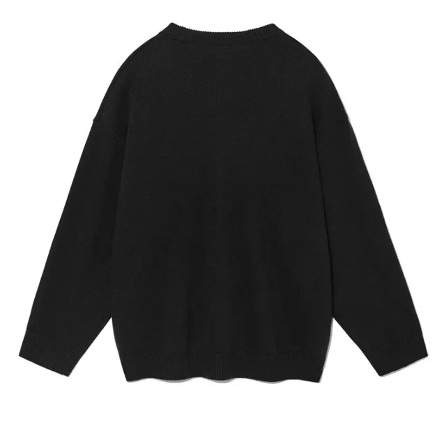 WOOALONG  |Casual Style Unisex Wool Nylon Street Style Long Sleeves