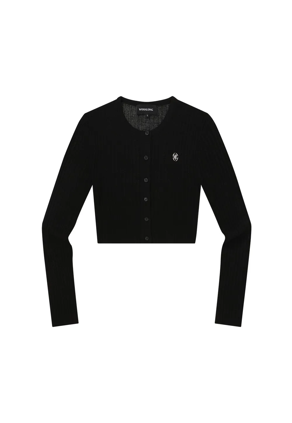 WOOALONG  |Street Style Long Sleeves Plain Logo Cardigans